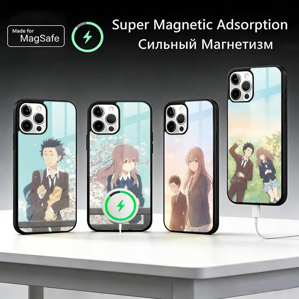 Anime A Silent Voice Phone Case For iPhone17,16,15,14,13,12,11 Plus,Pro Max, New Magnetic Wireless Charging