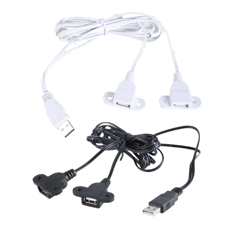 USB Charging Cable 1 to Splitter 150cm Extension With Ear Holes For Phones, Tablets, And More Fixing Easily