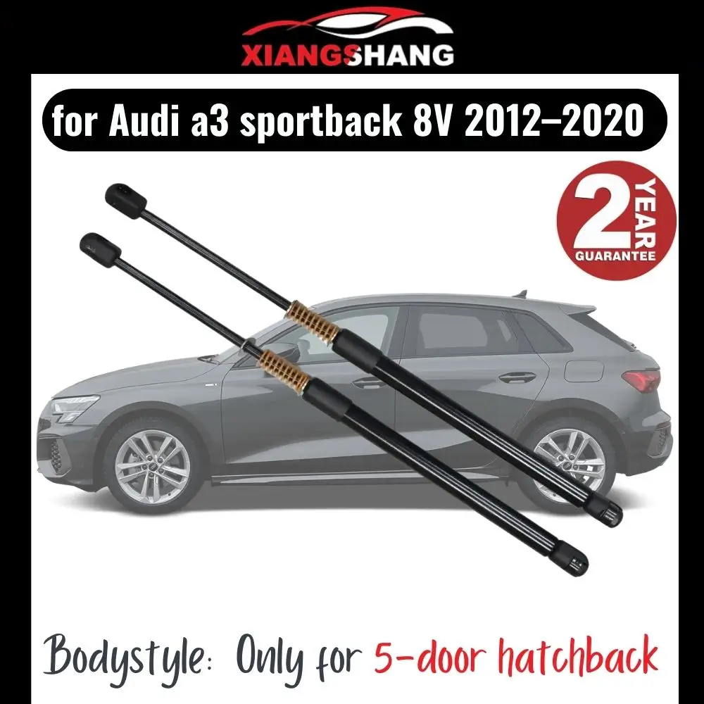 2pcs Rear Tailgate Damper for Audi a3 sportback 8V 5-door hatchback 2012–2020 WITH SPRING Trunk Boot Gas Struts Lift support