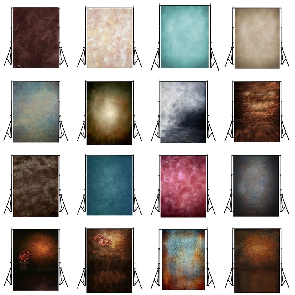 225*150cm Vintage Tie-dye Background Non-woven Canvas Painting Baby Photo Backdrop for Photography Studio Home Decor