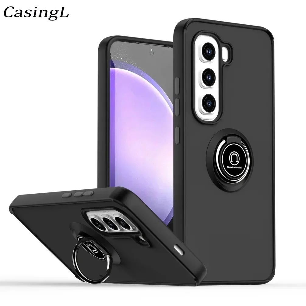 Para Infinix Hot 50 Pro Plus 4G funda con soporte cubierta de silicona mate para Infinix Hot 50i Smart 9 pro50 + carcasa protectora de cámara