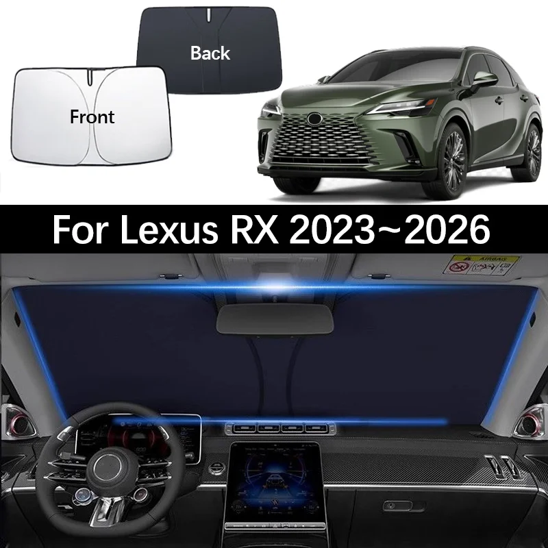 

For Lexus RX 2023~2026 Car Front Sunshade Outdoor Anti-UV Windshield Sun Visors Protection Blocks UV Refletive Cover Accessories