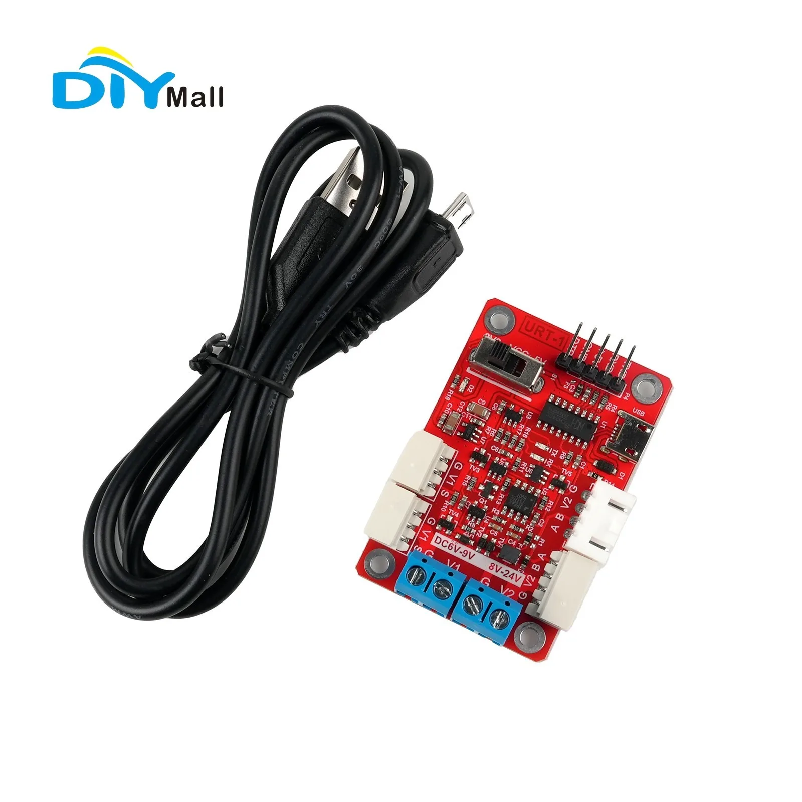 لوحة تحكم تصحيح الأخطاء بمحرك مؤازر URT-1 مع تحويل إشارة USB/URAT إلى RS485/TTL