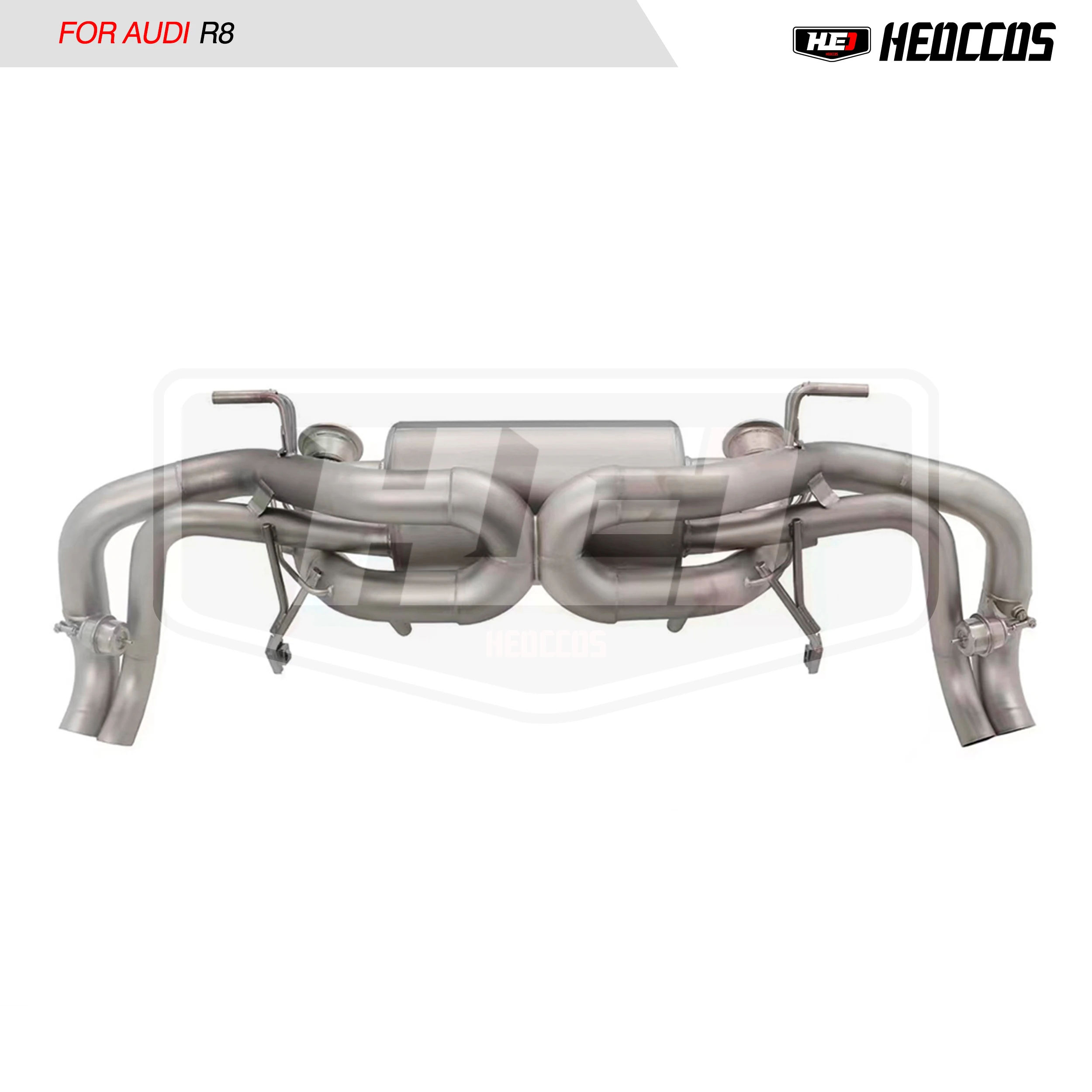 HEO Stainless Steel Exhaust System For Audi R8 Exhaust 4.8L 5.2L V8 V10 2017-2023 Catback Automotive Parts Valve Exhaust