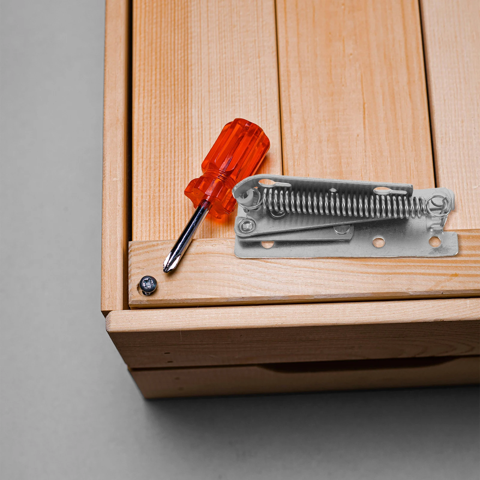 

1Pair Heavy Duty Scissor Spring Hinges 90 Degree Foldable Support for Cabinet Wardrobe Sofa Bed Coffee Table Furniture