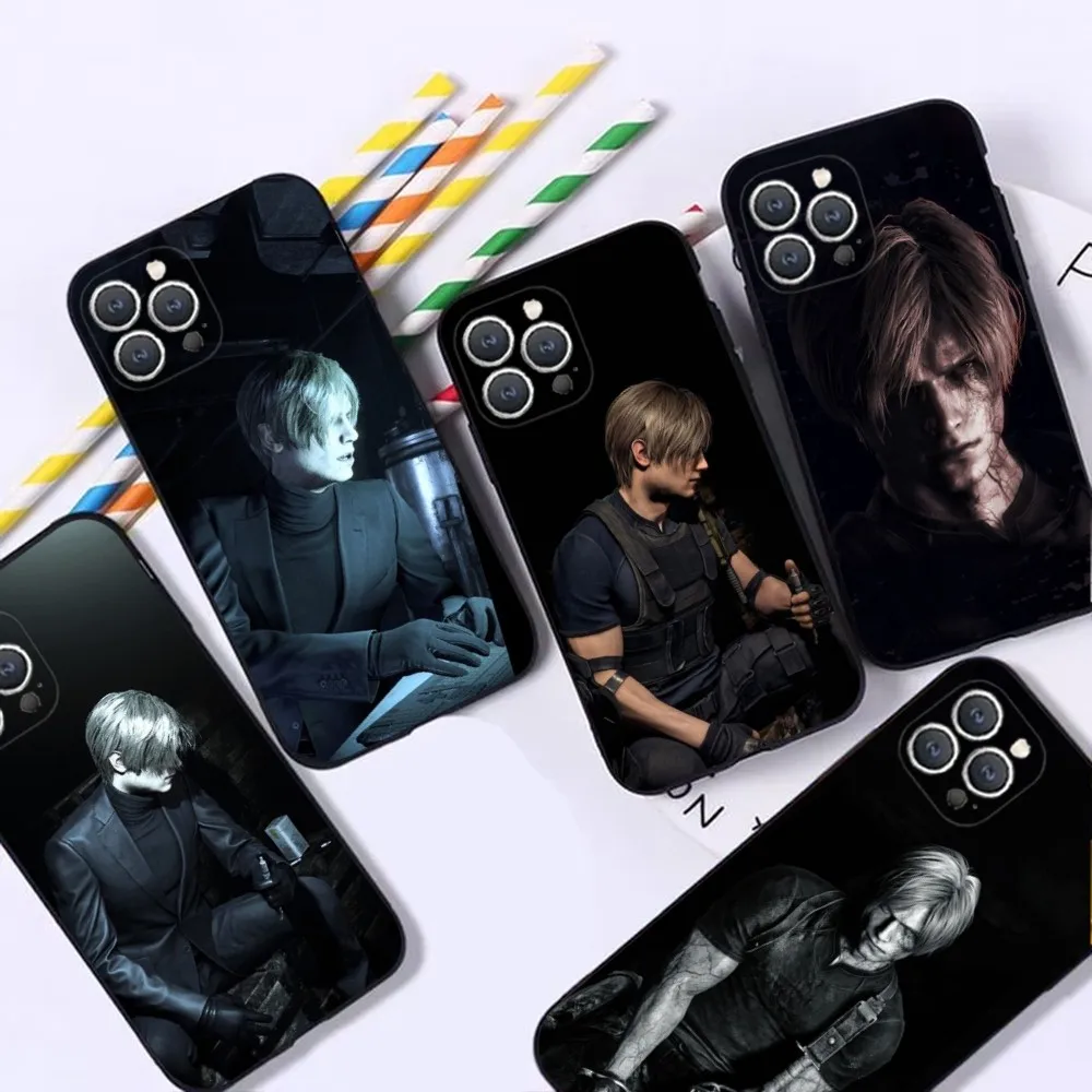 R-Resident Kennedy Evil 4 Phone Case For iPhone 16,15,14,13,12,Pro,Max,11,7,8,Plus,XR,XS Max Shockproof Silicone Soft Shell