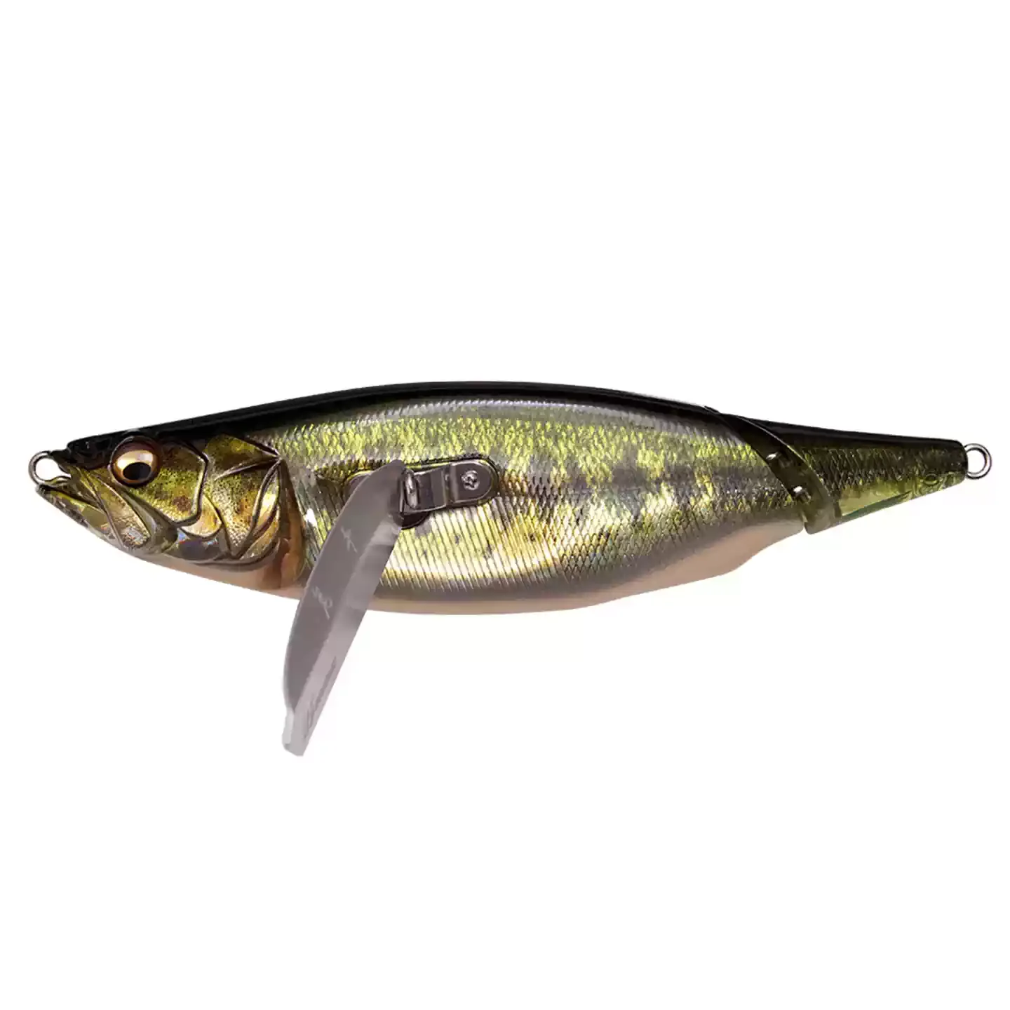 Multi-section floating luya bait, winged bead crawling lure with stainless steel parts for surface fishing
