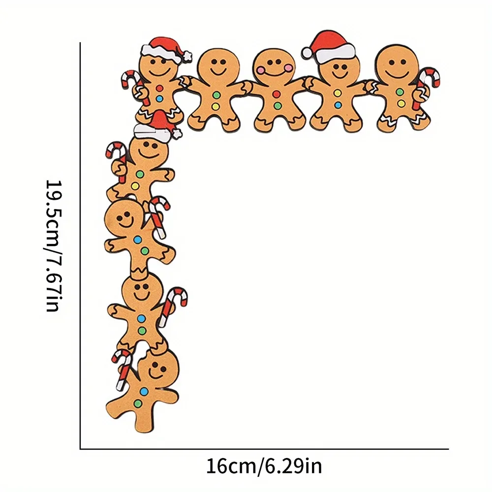 CIFBUY Metal Wall Art Gingerbread Man Sculpture Iron Hanging Decor For Living Room Home Waterproof Gift