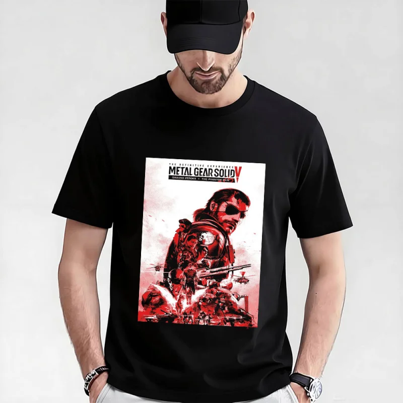 

Metal Gear Solid V 0315 MGS gift t shirt for men Kojima Video game Graphic Clothes 100% cotton printed tee All size tops S-6XL