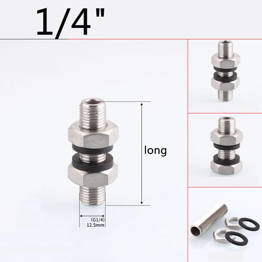 304 Stainless Steel Lock Pipe Fitting 1/4