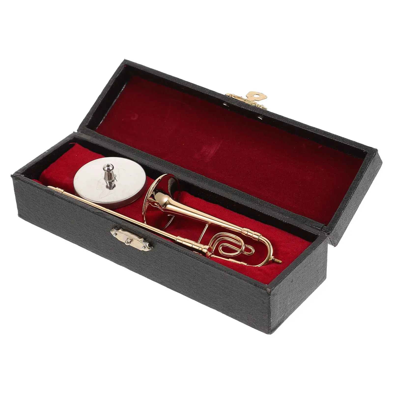 

Instruments Trombone Model Small Adornment Copper Craft Decor Desktop