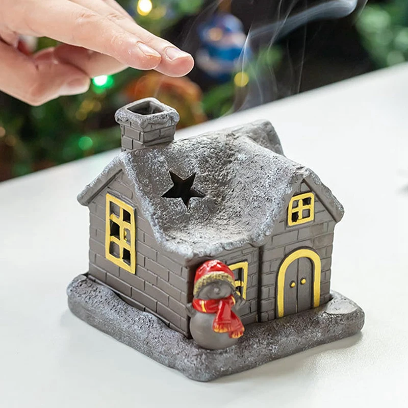 

Log Cabin Incense Burner Christmas Log Cabin Incense Burner Log Cabin Incense Burner Incense Holder