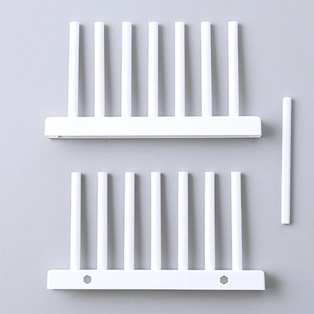 

Dish Rack Kitchen Storage Organizer Plate Cup Stand Holder Drying Rack For Plates Pans Lids Cups Glasses Bowls White