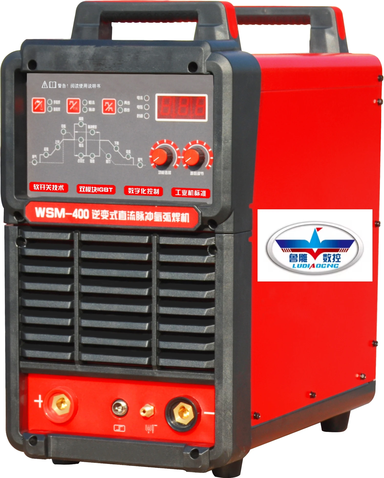LU DIAO High Efficiency WSM-400/500/630 Inverter DC Pulse Argon Arc Welding Machine For Sales