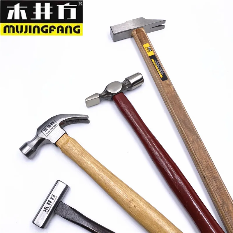 Round Head Magnetic Heavy Claw Hammer With Pressed Wood Handle Nail puller High Carbon Steel Carpenter Repair Striking tools