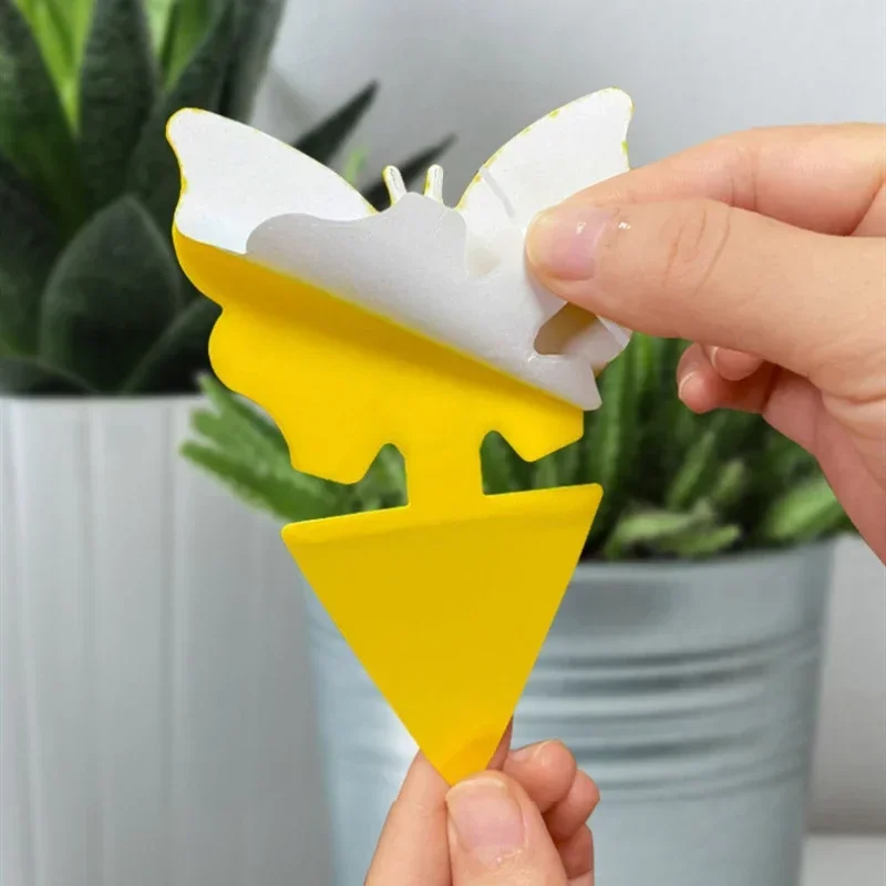 Yellow Double-sided Insect Catcher Fly Sticky Traps Board Flycatcher Sticker Plate Trap for Mosquitoes Garden Plant Protection