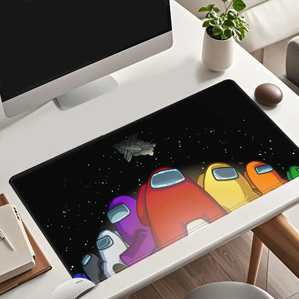 

Game A-Among Us-S Mouse Pad Multiple Sizes Large Square Computer Office Game Table Mats Rubber Anti-slip Mousepads