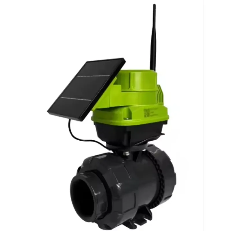 

2channels DC9~ 30v solar electric DN50 ball valve solar panel battery wireless remote control intelligent high temperature water