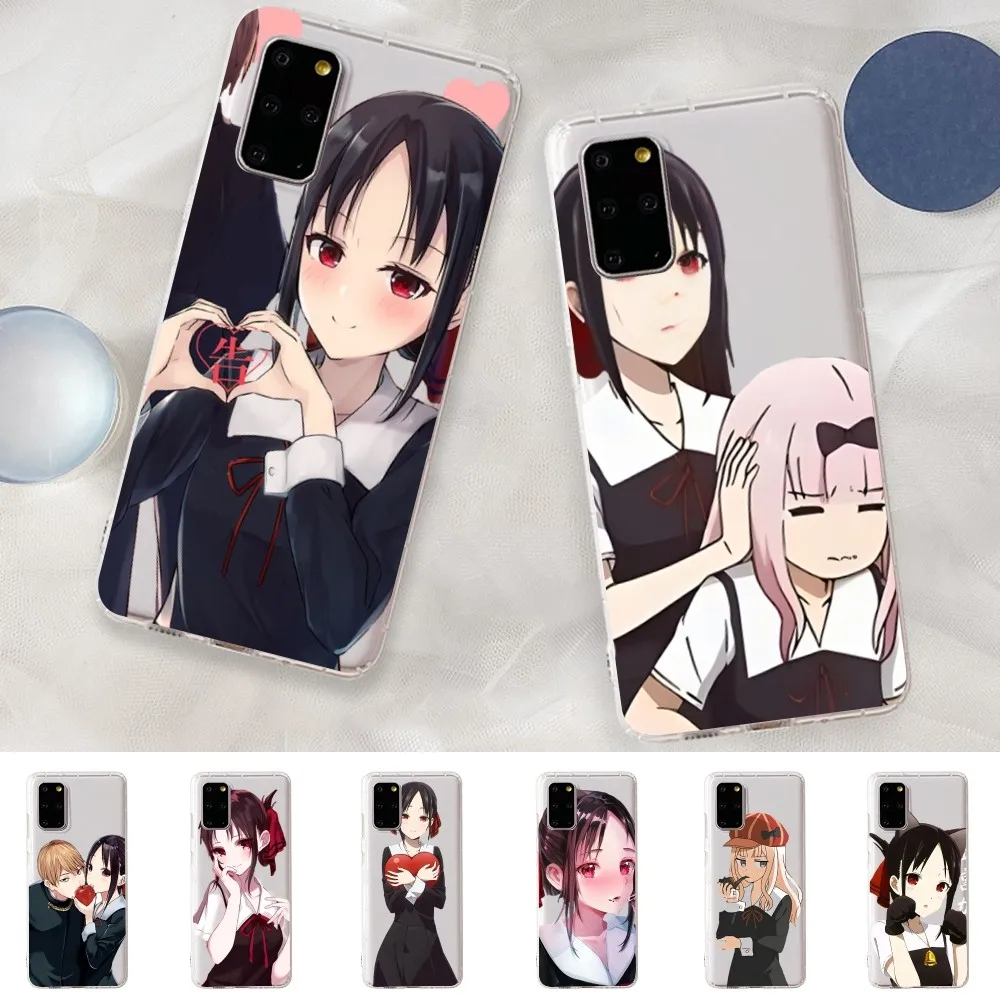 Kaguya Sama Love is War Phone Case for Samsung A12 21 30 31 51 52 70 71 for Redmi8 9 10 for Honor10 70 50 Clear Case