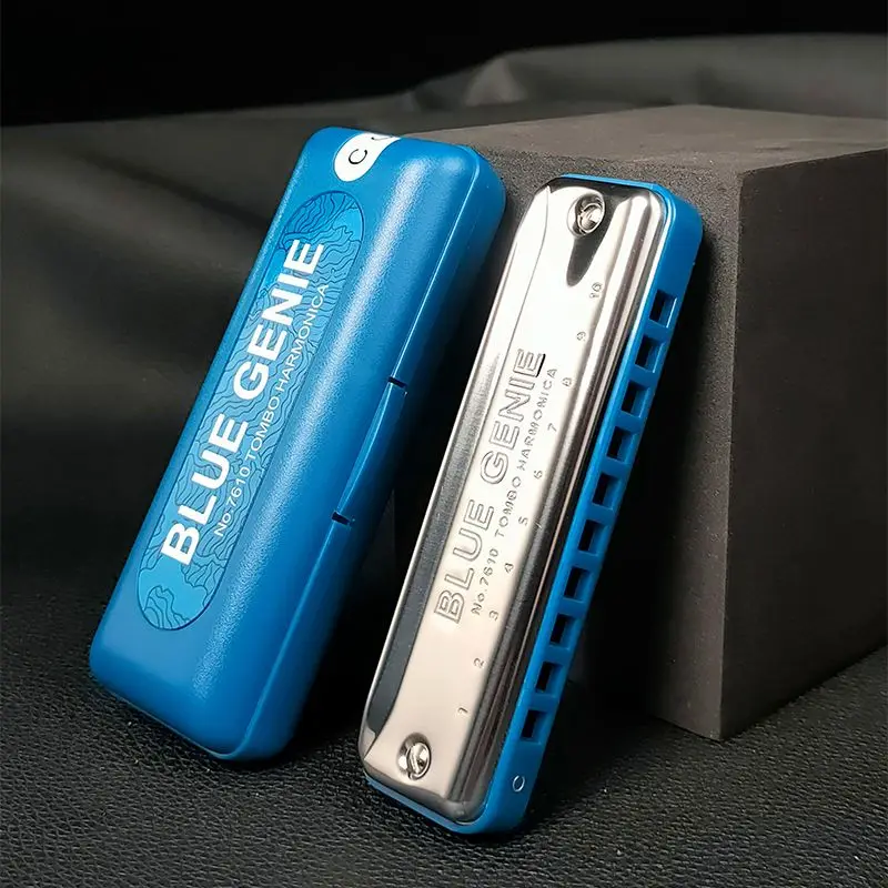 Harmonica A/B/C/D/E/F/G Key Portable Professional 10-Hole Blues Harmonica for Beginners and Musicians Musical Instruments