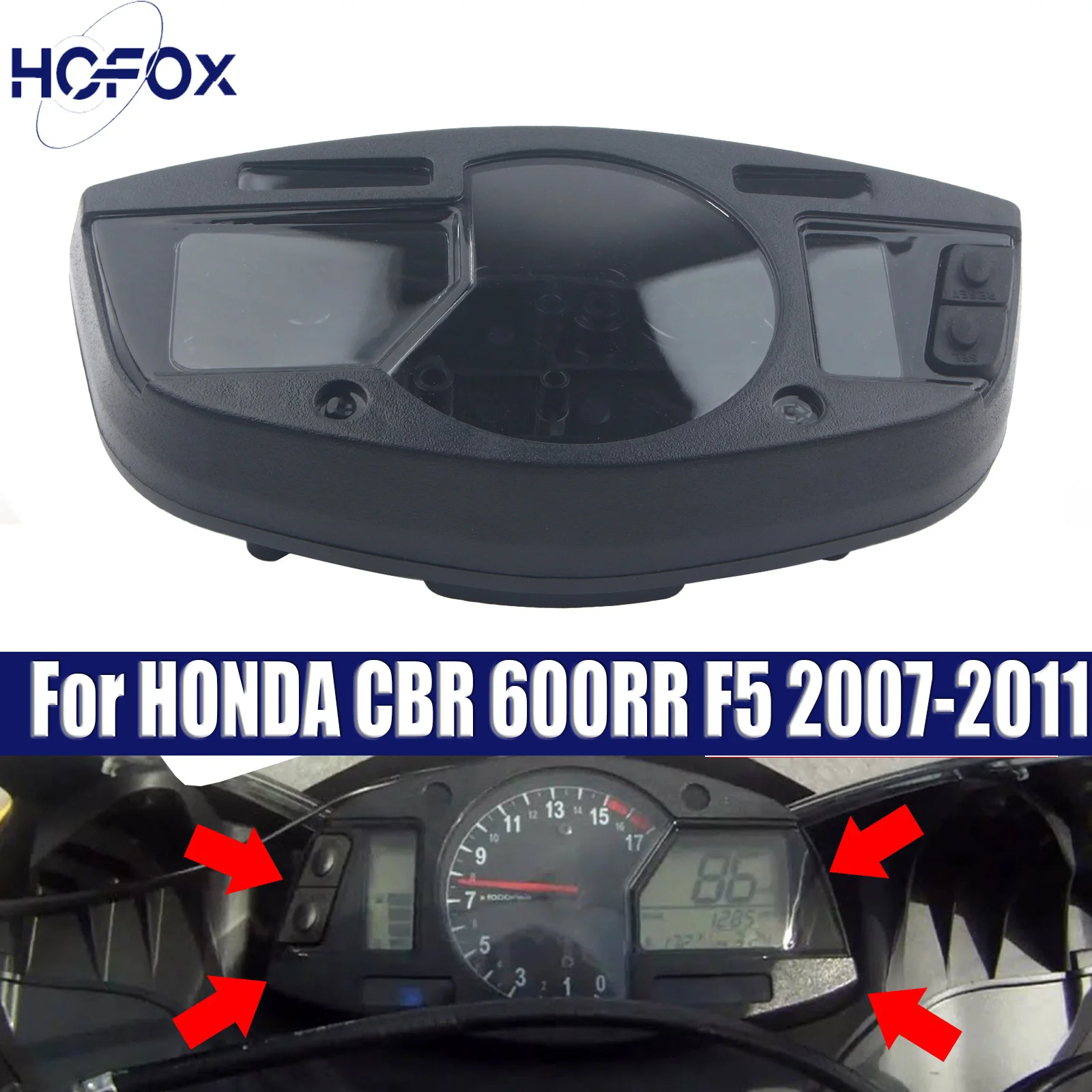 

Motorcycle Speedometer Odometer Speed table Instrument shell Meter Case Gauge Cover For HONDA CBR 600RR F5 2007-2011