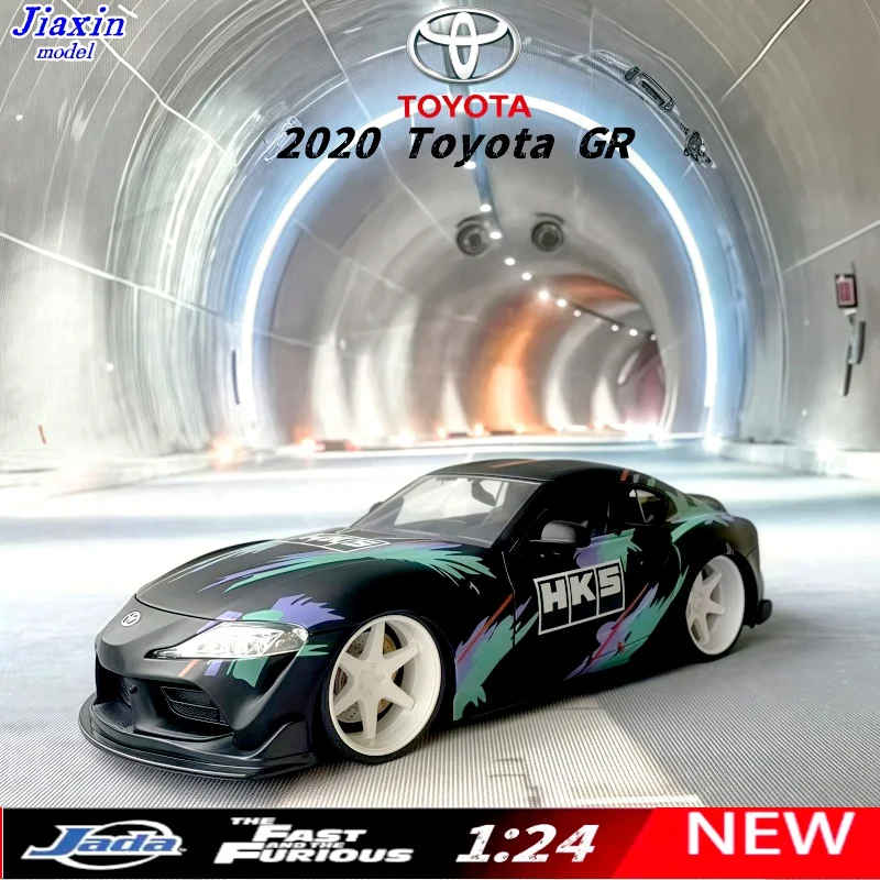 

Модель автомобиля Jada, масштаб 1/24, краска «Fast & Furious», 2020, коллекционный дисплей Toyota GR Supra в подарок