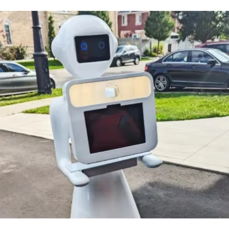 Smart 360 Photo Booth Robot Automatic Obstacle Avoidance Remote Control Roaming Selfie Machine Event Photography Station