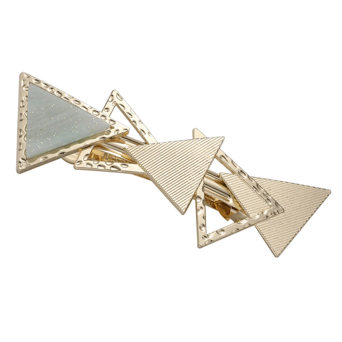 

Triangle Hollow Hair Clip Fashion Barrette Spring Accessory Exquisite Detail Attractive Decor for Women Daily Life Party Travel