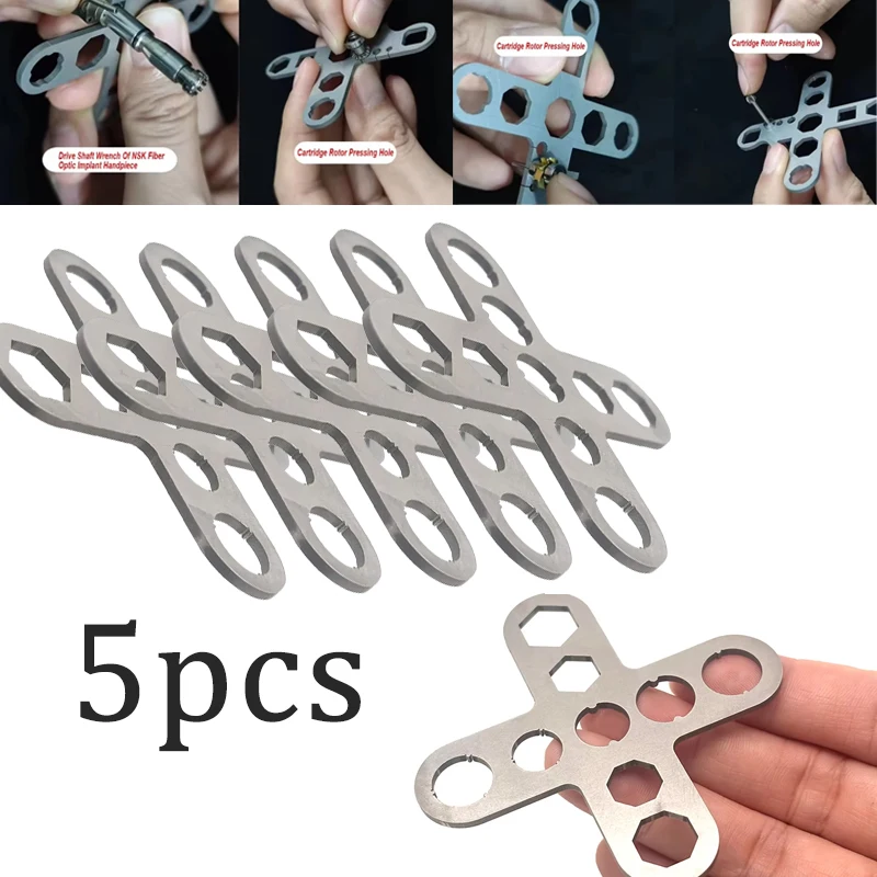 

5pcs Precision Wrench Tool for W&H NSK Sirona Dental Handpiece Turbine Maintenance & Repair