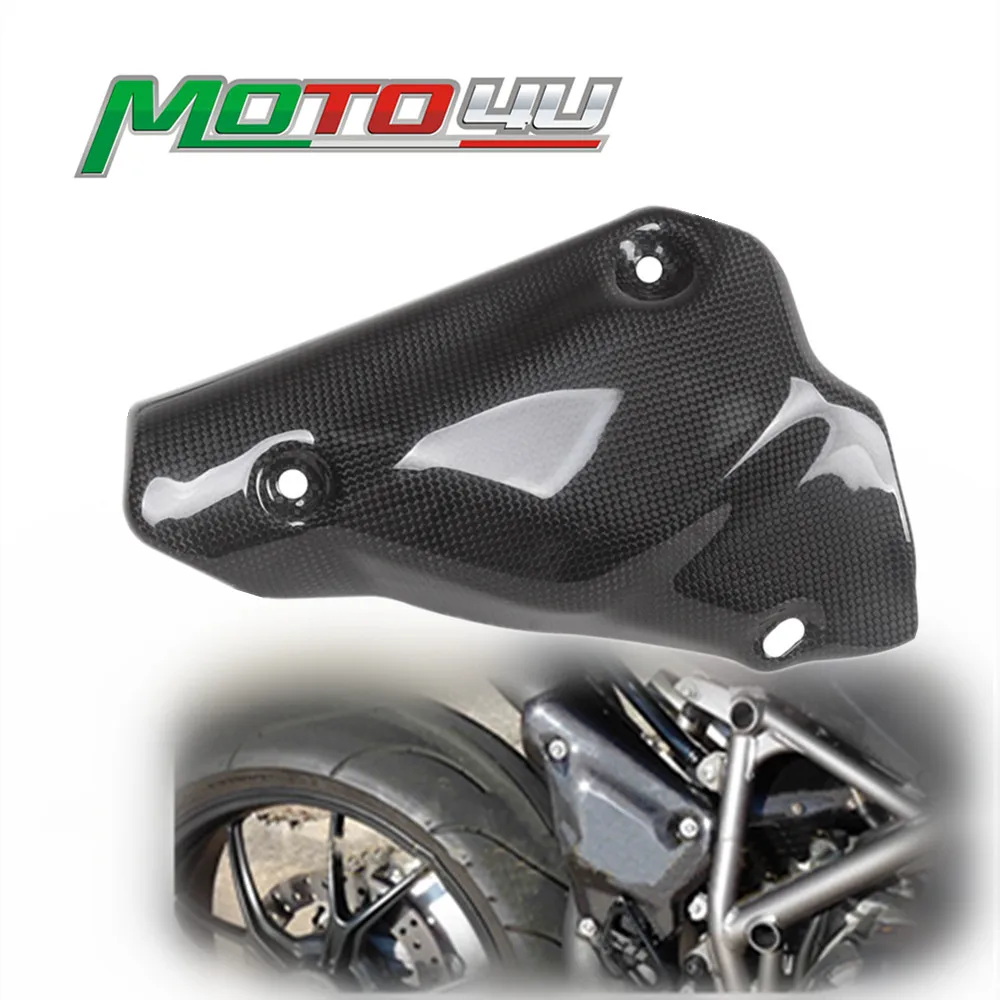 MOTO4U For Ducati 1098 1198 848 100% Carbon Fiber Exhaust Muffler Pipe Heat Shield Cover Fairing Motorcycle Modification