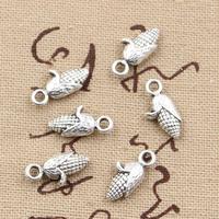30pcs Charms Corn On The Cob Ears 15x12mm Antique Silver Color Plated Pendants Making DIY Handmade Tibetan Silver Color Jewelry
