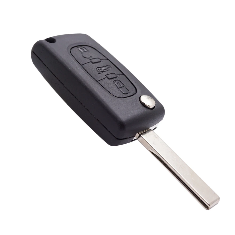 Xinyuexin 3 Tombol Remote Flip Key Fob Case Shell untuk PEUGEOT 107 207 307 308 407 408 untuk Citroen C3 C4 C5 C6 2 Buah/Lot