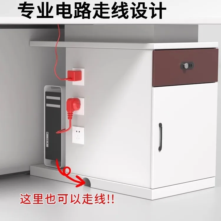 Simple staff with cabinet staff office desk and chair combination 4 people 6 people staff card seat office screen workstation