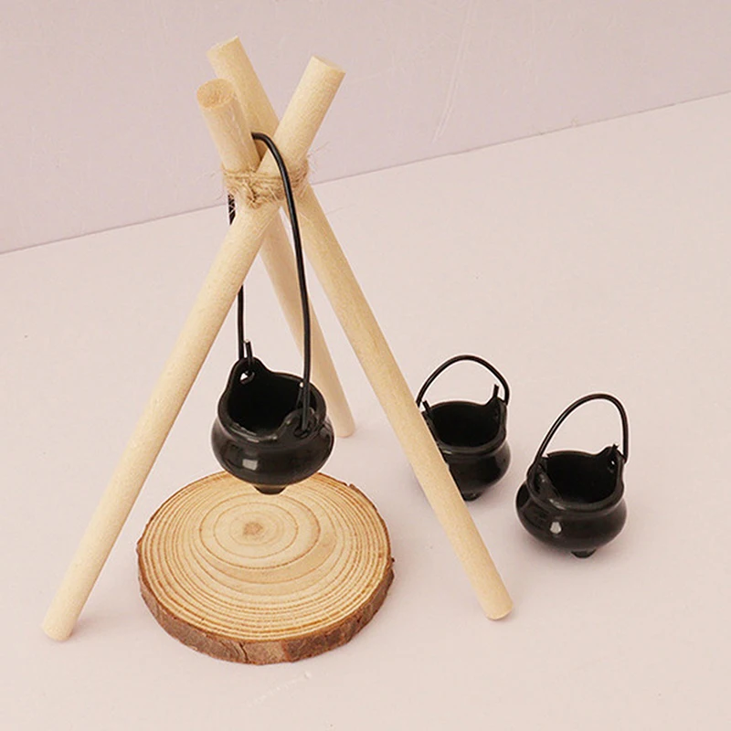 2/4 pezzi campeggio falò scena modello casa delle bambole falò in miniatura ornamento micro giardino decorazione paesaggio accessori