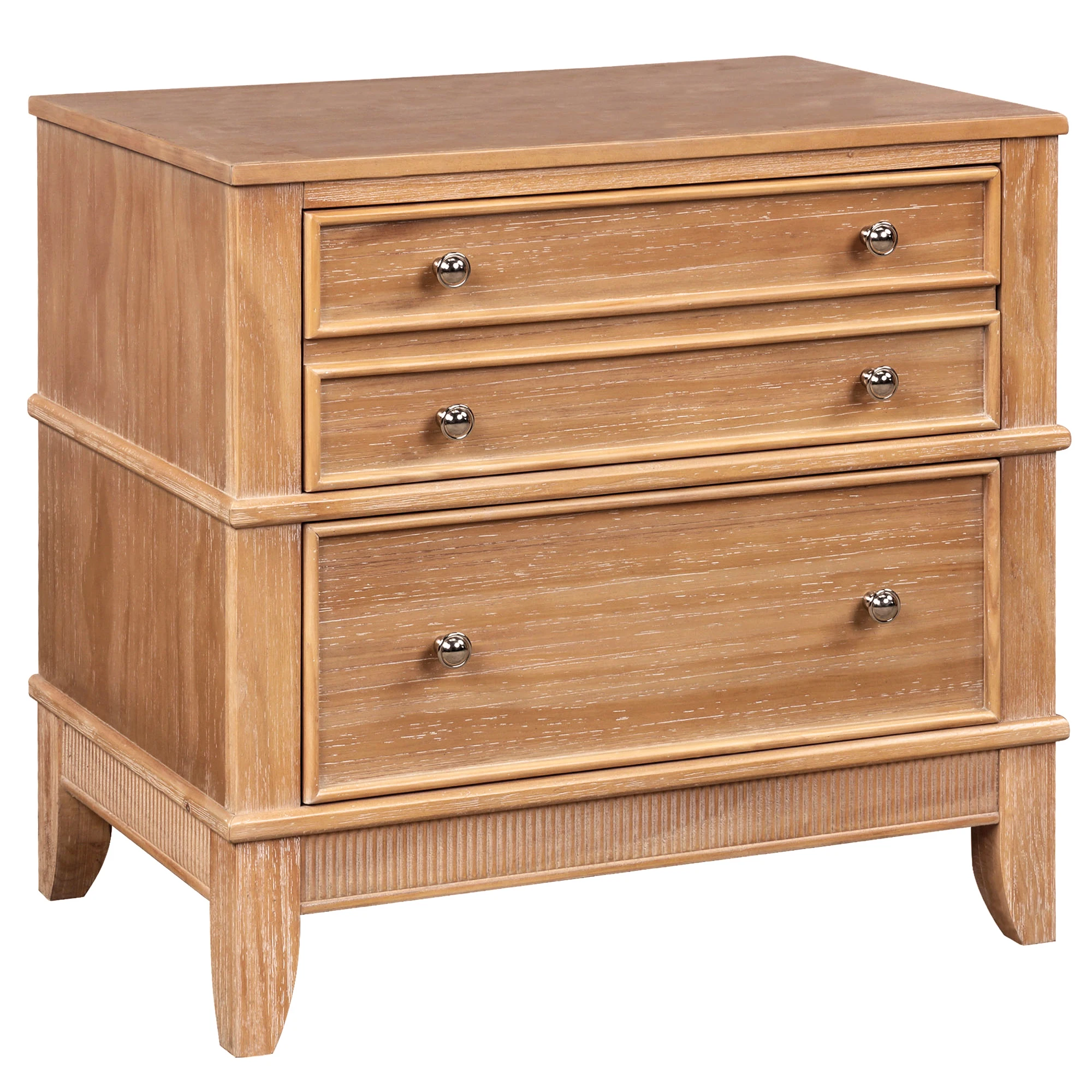 Classic Solid Wood 3-Drawer 3-Drawer Side Table for Living Room, Hallway, Entryway