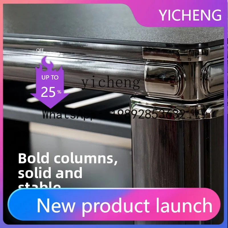 

fire table coffee table household black spar panel heating table