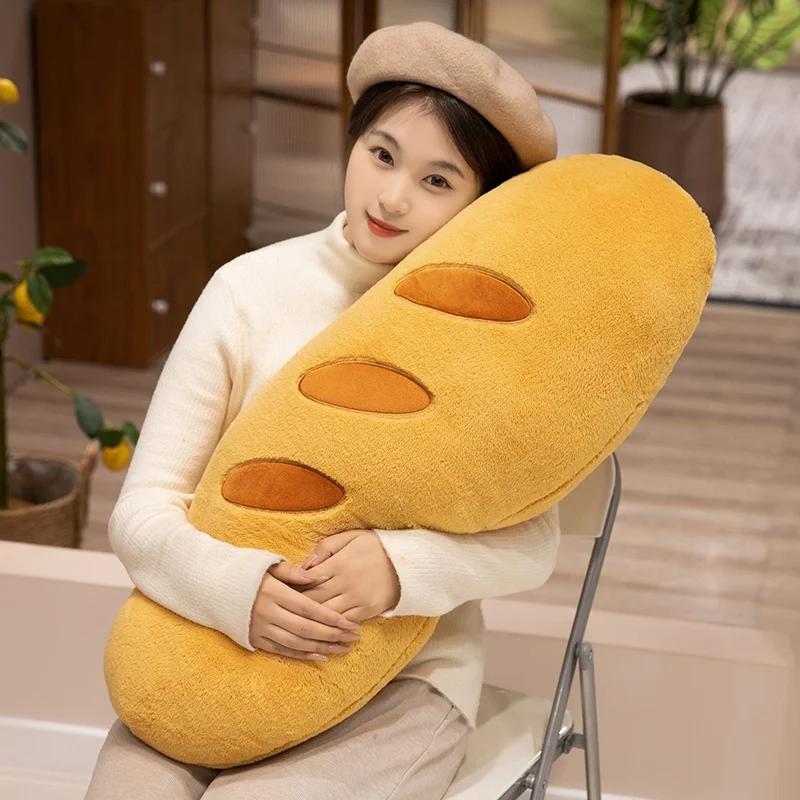 20/50 Cm Lange Baguette Pluche Kussen Pluizige Gevulde Voedsel Brood Plushie Rugsteun Kussen Home Decor Slapen metgezel Gift