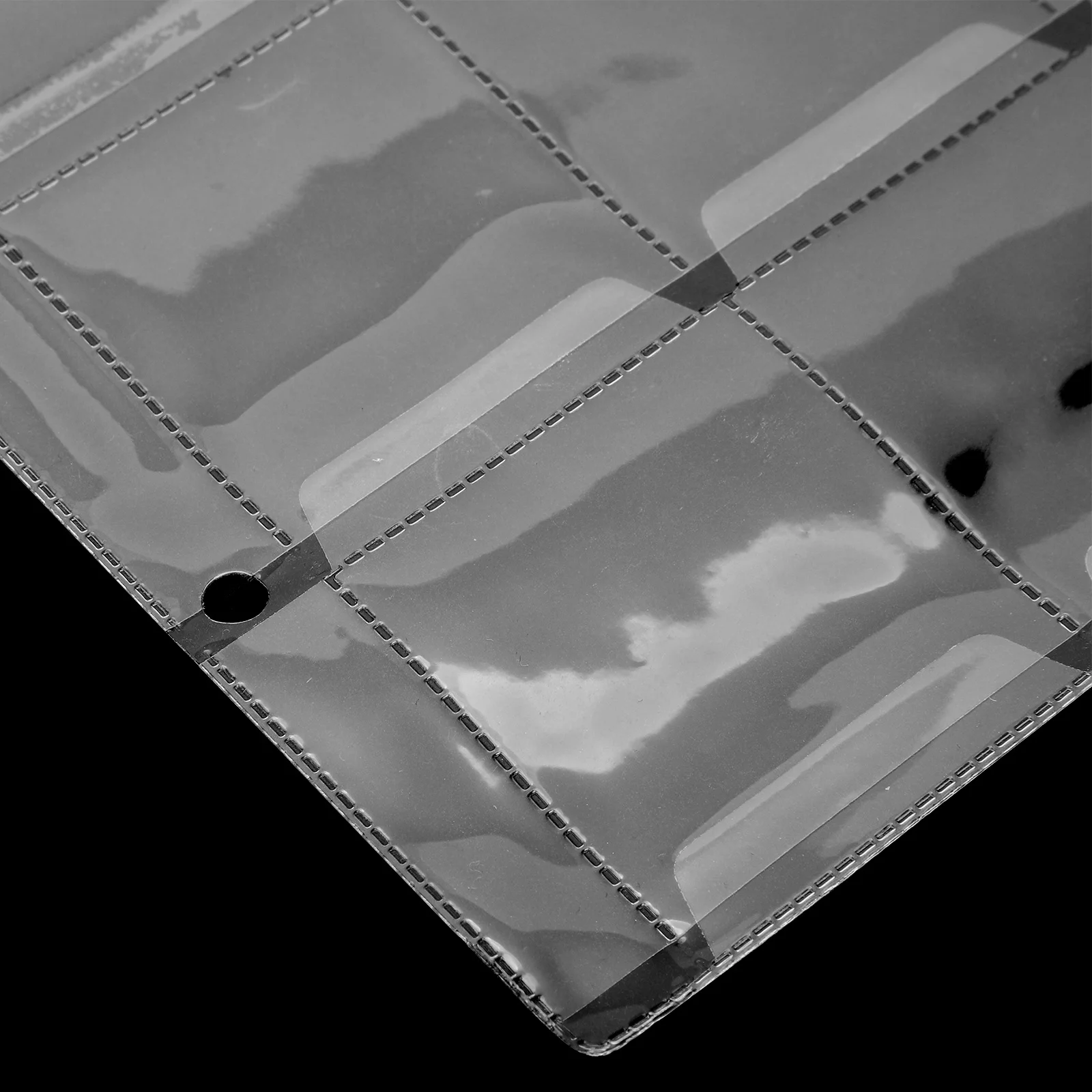 Carpeta de páginas para colección de monedas, fundas de plástico transparente, organizador de almacenamiento, suministros protectores de página, 4 Uds.