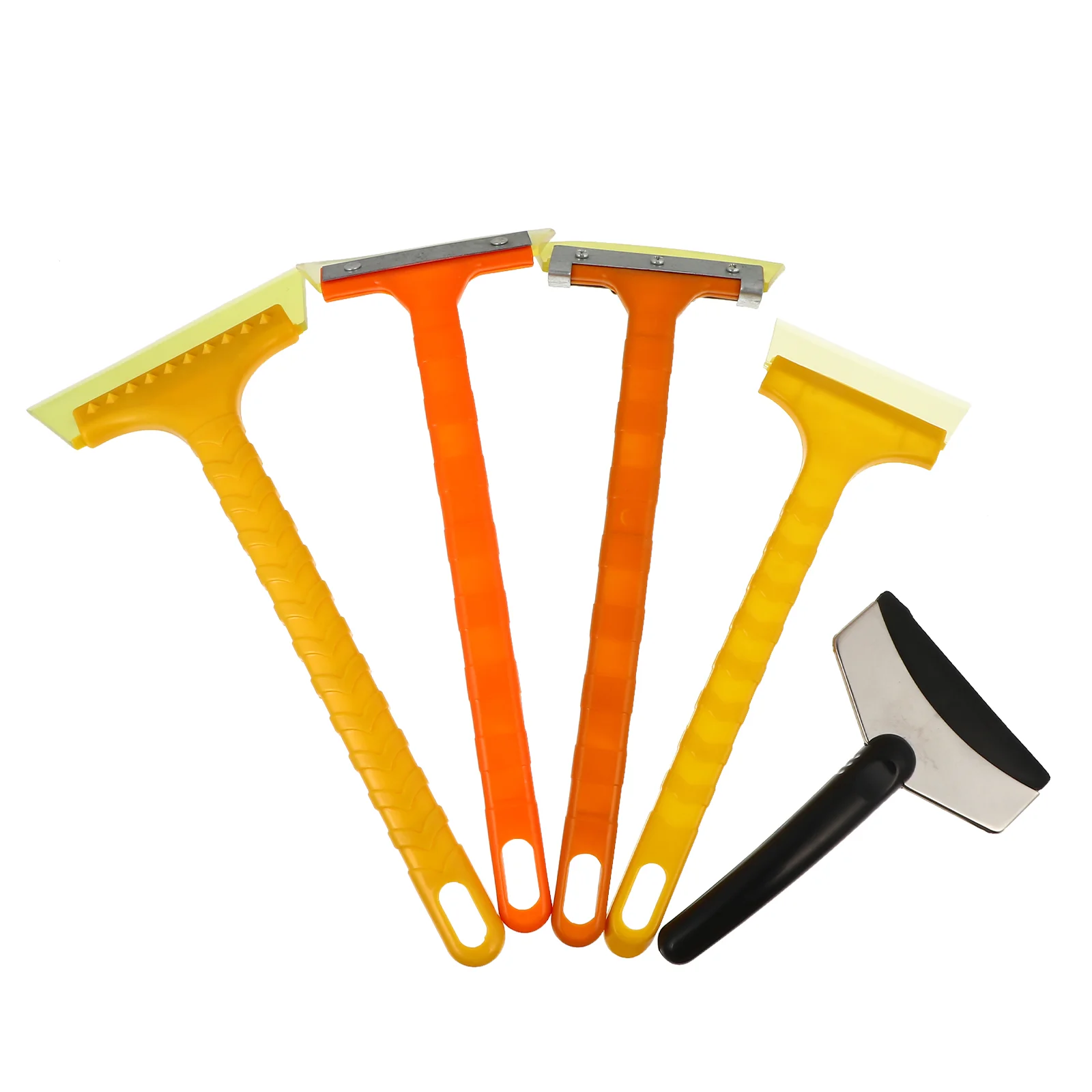 

5 Pcs Snow Ice Water Scraper Frost Removal Removing Tool Shovels Car Practical Accessory Plastic Stainless Steel