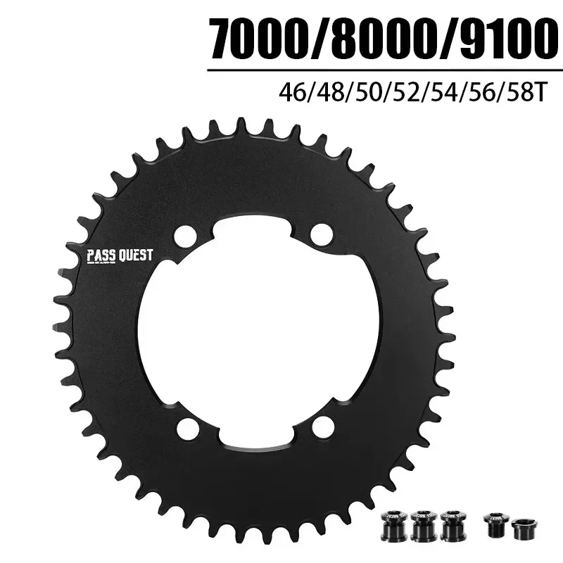 PASS QUEST chainring 110 bcd 4 bolt chainring for Shimano 105 R7000 ultegra r8000 Dura ace R9100 Road Bike Narrow Wide Chainring