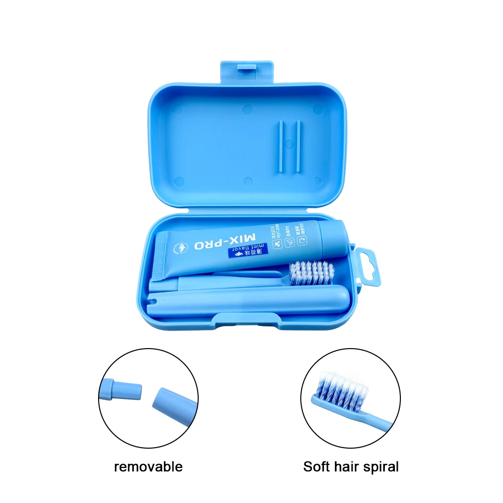 Portable Toothpaste set Folding brush Fold Toothbrush Storage Suit For Adult Home Travel Kit Oral Care Teeth Cleaning Bristle