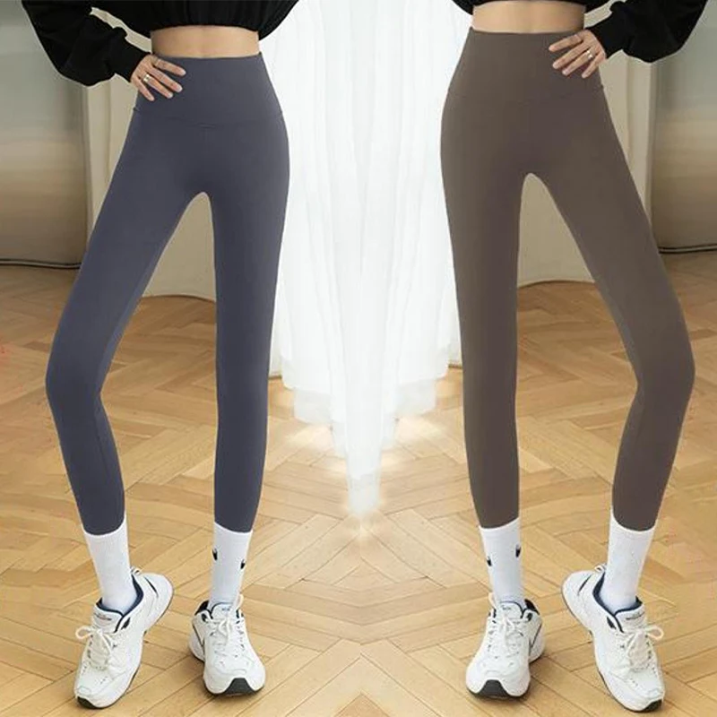 Autumn And Winter Plus Velvet Fashion Casual Tight Stretch Sports Yoga Trousers