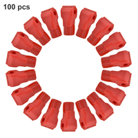 100 Pcs Mobile Phone Anti theft Hook Lock Retail Store Goods Lock Red (6MM)