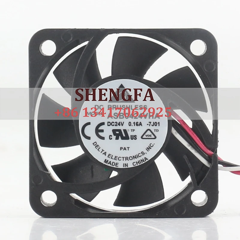 

Delta 5V 12V 48V DC 24V 0.16A AC EC 4010 40X40X10MM 4CM Printer Inverter Mute Double Ball Bearing ASB0424VHA-7J01-TD Cooling Fa