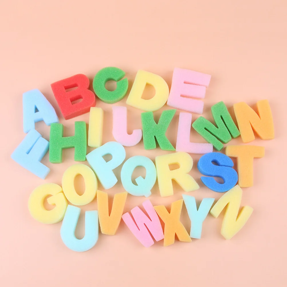 26 Pcs Alphabet Sponge Stamp Sponges Stamps Paint for Kids DIY Supplies Child