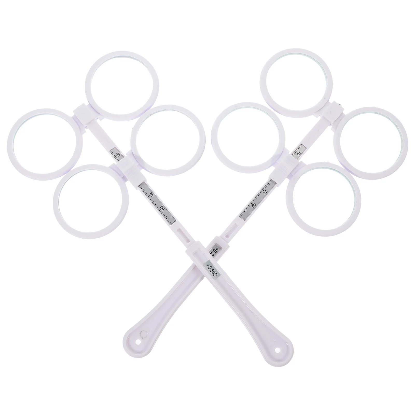 

2Pcs Optical Flipper Lens Flip Lens for Amblyopia Hyperopia Vision Training Optical Flipper Replacement 0.25 Optometry Flippers