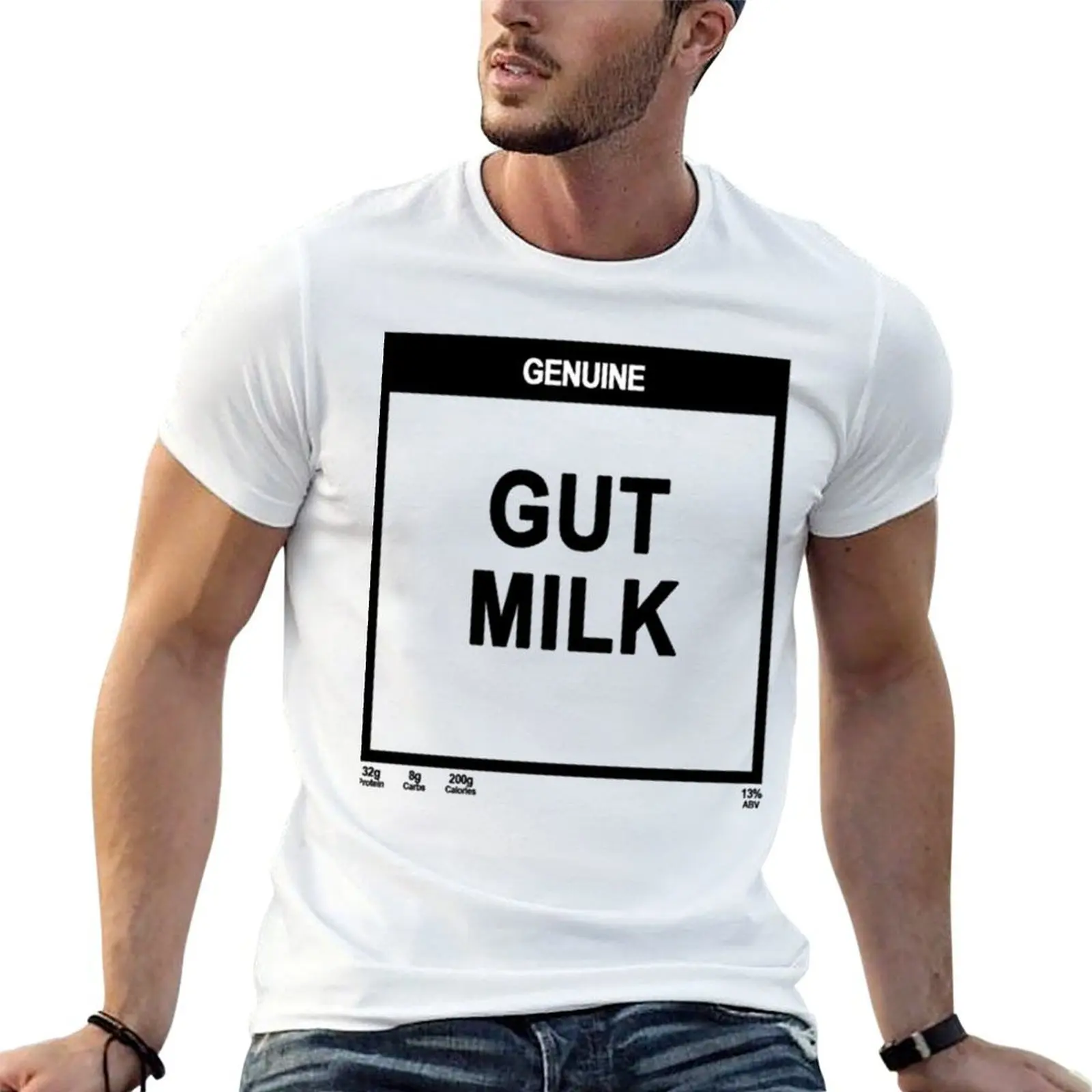 

shirts luxury Milk slim man Gut for fit shirts t 100% brand man T-Shirt cotton men t graphic shirt t