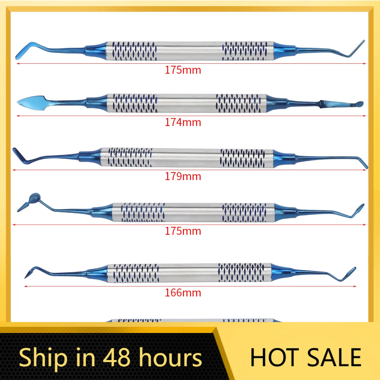 2026 Titanium‑Coated Composite Resin Filling Spatula Set, Thick‑Handled Resin Filler Restoration Kit, Fast Shipping Available