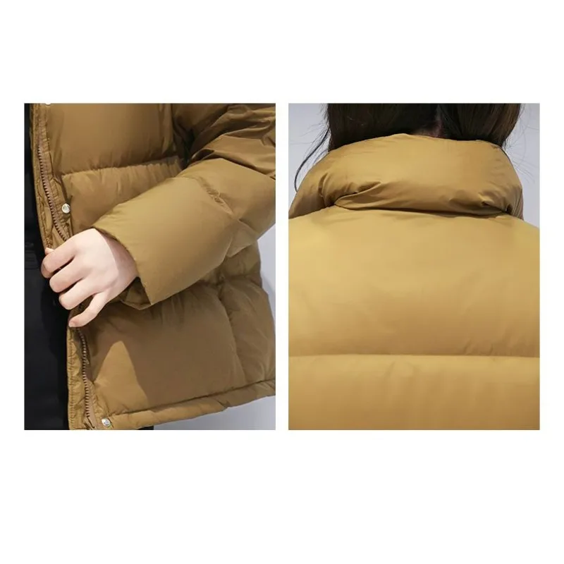 2023 New Women Down Cotton Coat Winter Jacket Female Short Parkas Loose Thick Warm Outwear Leisure Time Versatile Overcoat