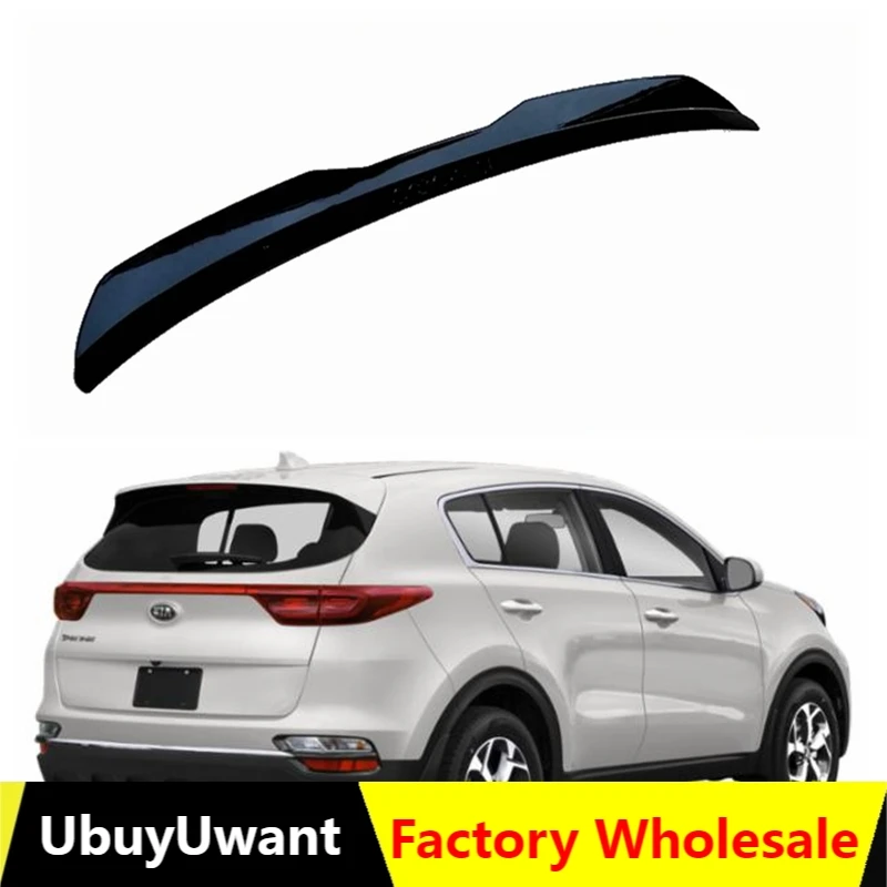 Rear Roof Lip Spoiler For KIA Sportage 2016 2017 2021 Window Spoiler Gloss Black Accessories ABS Plastic Car Rear Trunk Wing